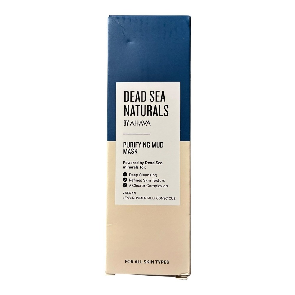 AHAVA Dead Sea Naturals Purifying Mud Mask 3.4oz Dead Sea Minerals Vegan NIB